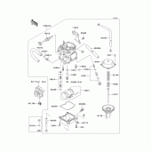 Схема вузла: Carburetor(1/2) для Kawasaki KLX250 KLX250SF