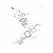 Схема вузла: Клапанна кришка для Kawasaki VN800 Vulcan 800