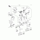 Схема вузла: Передній гальмівний циліндр Kawasaki ZX600 Ninja ZX-6