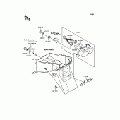 Схема вузла: Задній ліхтар (Стоп-сигнал) для Kawasaki ZR750 ZR-7S