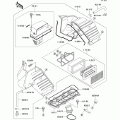Схема узла: Air cleaner(1/2) для Kawasaki ZX400 ZXR400