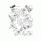 Схема вузла: Нижній обтічник для Kawasaki ZX600 Ninja ZX-6R