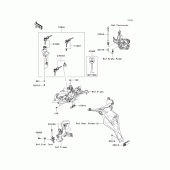 Схема узла: Замок зажигания для Kawasaki KLE650 Versys 650