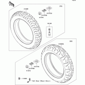 Схема узла: Шины для Kawasaki VN1700 Vulcan 1700 Voyager