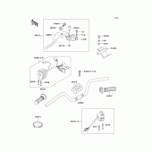 Схема узла: Руль & Пульт управления рулевой для Kawasaki KZ1000 Police