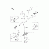 Схема вузла: Кермо для Kawasaki KLX125 KLX125