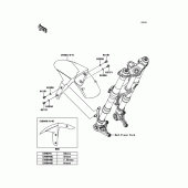 Схема вузла: Переднє крило для Kawasaki ZX1000 Z1000SX ABS