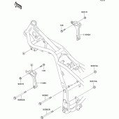 Схема вузла: Кріплення для Kawasaki EL250 Eliminator 252