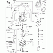 Схема вузла: Карбюратор(1/2) для Kawasaki KX125