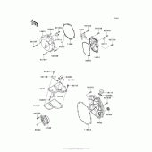 Схема вузла: Engine Cover(S) для Kawasaki ZG1400 Concours 14