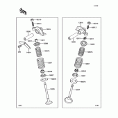 Схема вузла: Клапан для Kawasaki BJ250