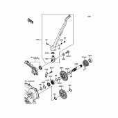 Схема вузла: Kickstarter Mechanism для Kawasaki KX450 KX450F
