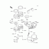 Схема вузла: Meter(s) для Kawasaki ER500 ER-5