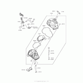 Схема узла: Воздушный фильтр для Kawasaki ER650 Z650