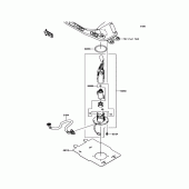 Схема узла: Топливный насос для Kawasaki EX650 Ninja 650 ABS