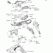 Схема вузла: Заднє крило для Kawasaki ZX636 Ninja ZX-6R ABS