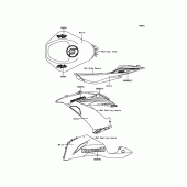 Схема вузла: Decals(PCWhite) для Kawasaki ZX636 Ninja ZX-6R 30th Anniversary Edition