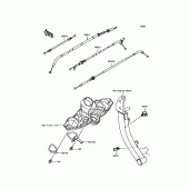 Схема вузла: Троси для Kawasaki KLZ1000 Versys 1000 LT