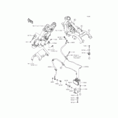 Схема вузла: Шланги гальмівні для Kawasaki ER250 Z250 ABS