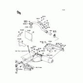 Схема узла: Выхлопная система для Kawasaki KLX250 KLX250