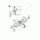 Схема вузла: Колінчастий вал для Kawasaki ZR750 Zephyr