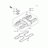 Схема вузла: Клапанна кришка Kawasaki ZR1100 Zephyr 1100