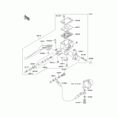 Схема вузла: Головний циліндр зчеплення для Kawasaki VN1600 Vulcan 1600 Nomad