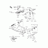 Схема узла: Выхлопная система (s) для Kawasaki ZX636 Ninja ZX-6R