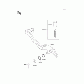 Схема вузла: Лапка гальма для Kawasaki KLX250 KLX250SF