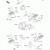 Схема вузла: Підніжки для Kawasaki EX500