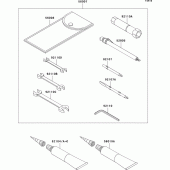 Схема вузла: Owner`s tools для Kawasaki VN1600 VN1600 Mean Streak