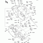 Схема узла: Картер двигателя для Kawasaki KX85 KX85
