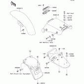 Схема узла: Крыло для Kawasaki EL250 Eliminator 250