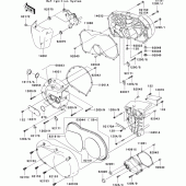 Схема вузла: Engine cover(s)(1/2) для Kawasaki VN900 VN900 Classic
