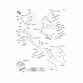 Схема вузла: Cowling lowers(zx600-j2h) для Kawasaki ZX600 Ninja ZX-6R