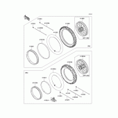 Схема узла: Шины для Kawasaki KX85 KX85