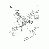 Схема вузла: Кріплення двигуна для Kawasaki ZR400 ZRX
