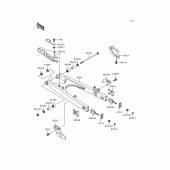 Схема узла: Задний рычаг (Маятник) для Kawasaki KMX125