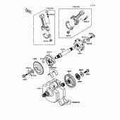 Схема вузла: Колінчастий вал для Kawasaki VN1500 Vulcan 1500L