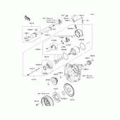 Схема узла: Starter motor для Kawasaki KLX140 KLX140L