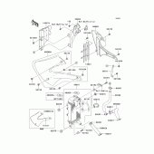 Схема узла: Радиатор для Kawasaki KX100