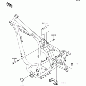 Схема вузла: Батарейний відсік для Kawasaki BJ250 Estrella RS