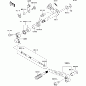 Схема узла: Переключатель передач для Kawasaki ZR800 Z800 ABS