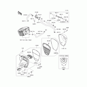 Схема вузла: Повітряний фільтр Kawasaki VN900 Vulcan 900 Custom