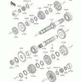 Схема вузла: Трансмісія для Kawasaki ZR750 Zephyr