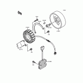 Схема вузла: Генератор для Kawasaki VN400 Vulcan