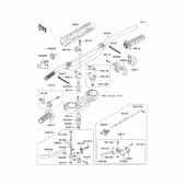 Схема узла: Руль (1/2) для Kawasaki KX250/ KX252 KX250F