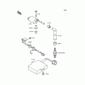 Схема вузла: Котушка запалювання для Kawasaki BJ250 Estrella Custom