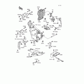 Схема вузла: Кріплення для Kawasaki KL650 KLR650