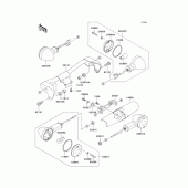 Схема вузла: Поворотники для Kawasaki VN1500 Vulcan 1500 Classic FI
